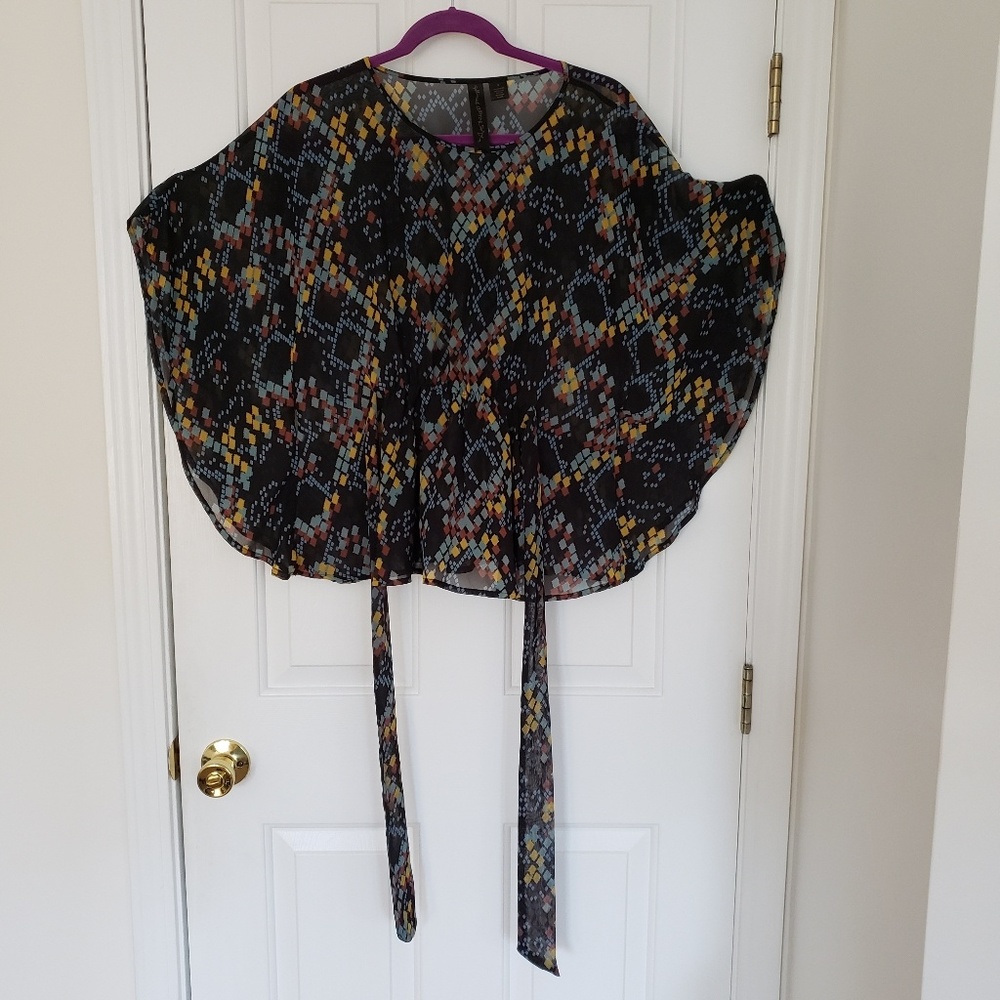 Petticoat Alley Sheer Blouse Size Meduim - Picture 4 of 5